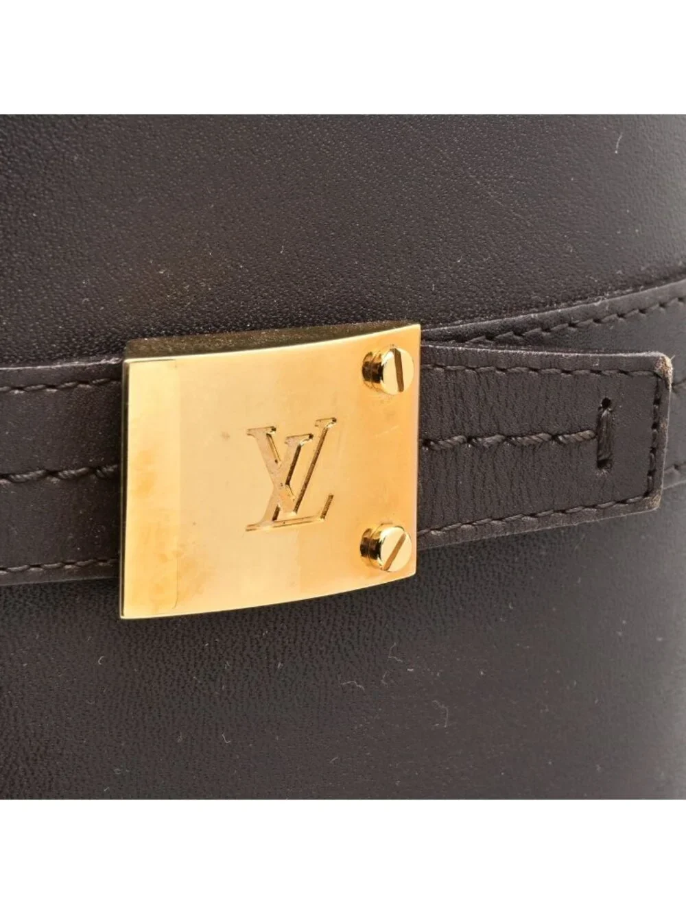 Louis Vuitton Long Boots Dark Brown Leather